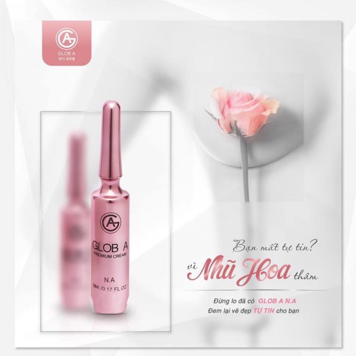 Kem hồng nhũ hoa Glob A Premium Cream NA
