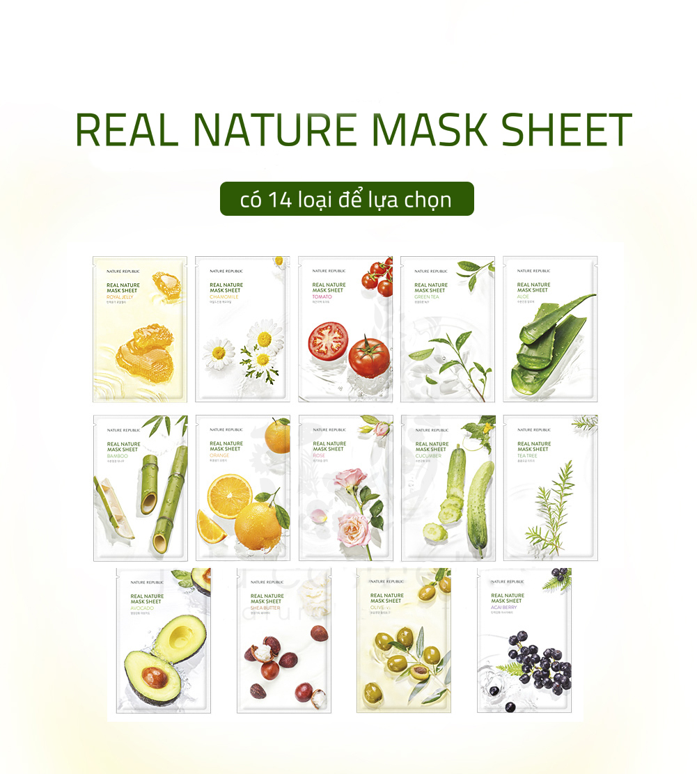 Mặt Nạ Nature Republic Real Nature Mask có tốt không】