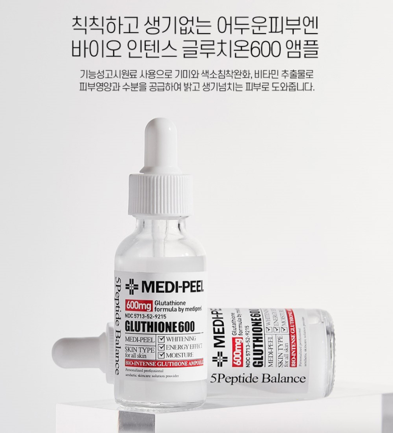 Review Serum Truyền trắng Glutathione 600 white ampoule Medi Peel】