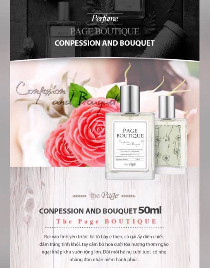 Nước Hoa The Page Boutique Conpession And Bouguet