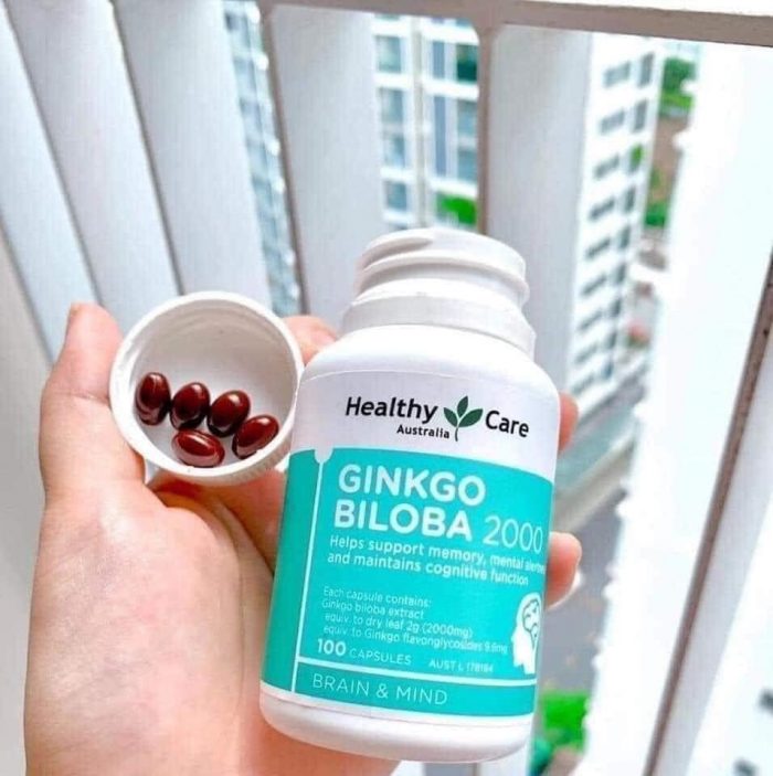 Viên uống bổ não Healthy Care Ginkgo Biloba