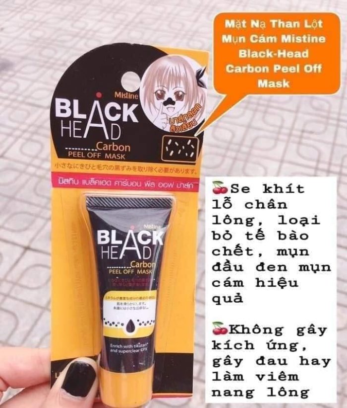 Mặt Nạ Lột Mụn Mistine Black-Head Carbon Peel Off Mask