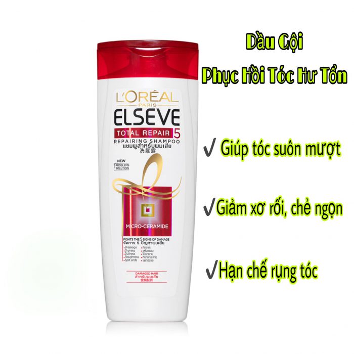 Dầu Gội L'Oreal Elseve Total Repair 5 Shampoo
