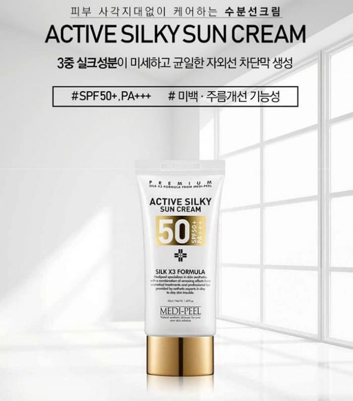 Kem Chống Nắng Medi Peel Active Silky Sun Cream SPF50+/PA+++