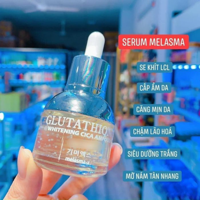 Serum Melasma-x Glutathione Whitening Cica Ampoule