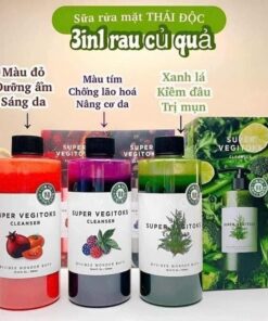 Sữa rửa mặt rau củ Super Vegitoks Cleanser sủi bọt thải độc