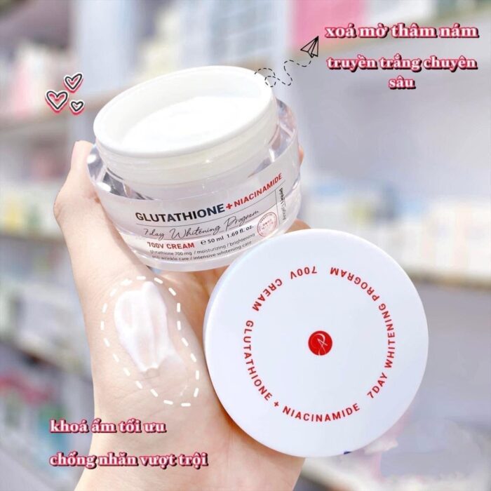 Kem Huyết Thanh 7 Day Whitening Program Glutathione 700 V-Cream