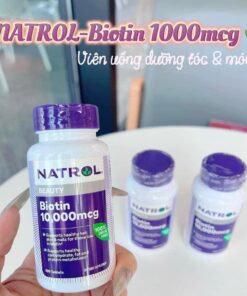 Viên Uống Mọc Tóc Natrol Biotin 10000mcg Maximum Strength
