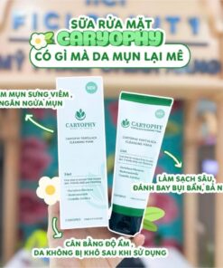 sua rua mat tri mun caryophy portulaca cleansing foam5