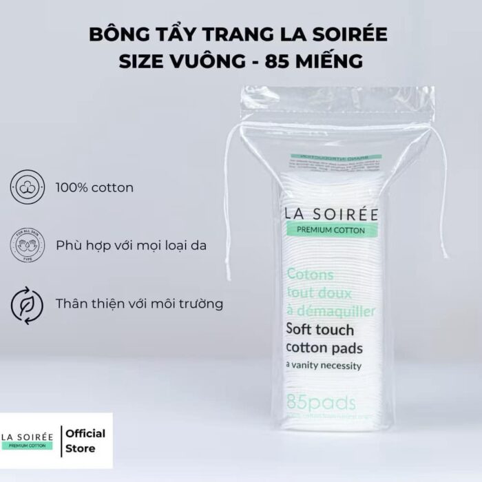 Bông Tẩy Trang La Soiree Soft Cotton Pads Mẫu Mới