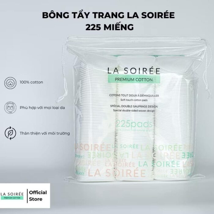 Bông Tẩy Trang La Soiree Soft Cotton Pads Mẫu Mới