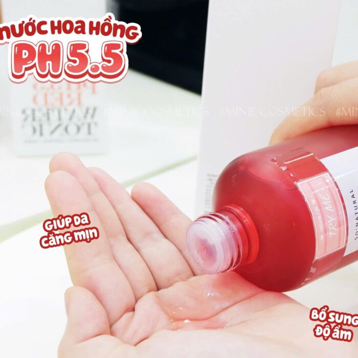 Nước hoa hồng So' Natural pH 5.5 Red Water Tonic