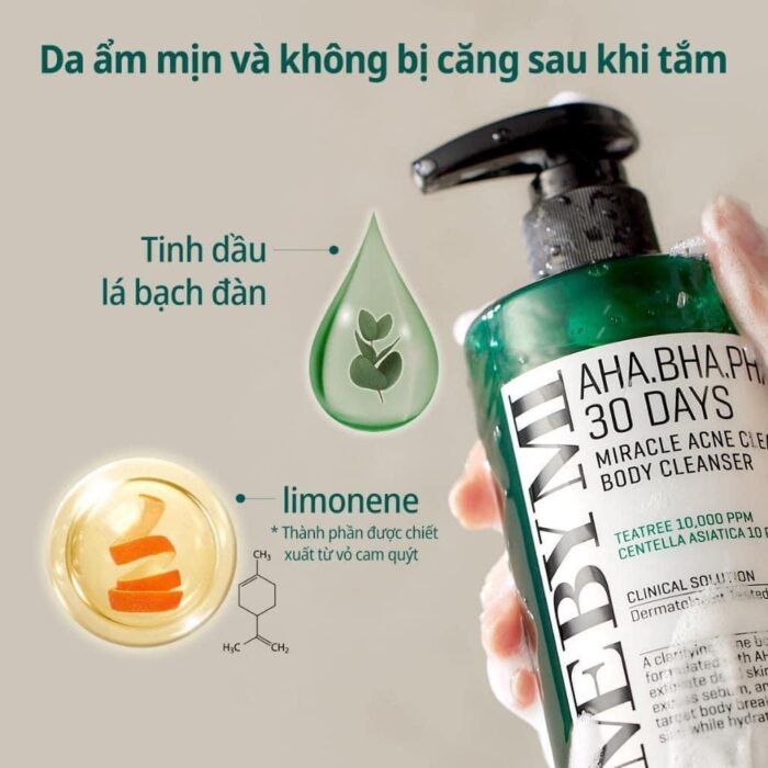 Sữa Tắm Trị Mụn Some By Mi AHA-BHA-PHA 30 Days Miracle Acne Clear Body Cleanser