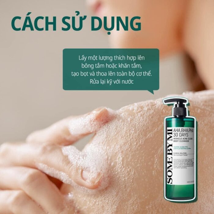 Sữa Tắm Trị Mụn Some By Mi AHA-BHA-PHA 30 Days Miracle Acne Clear Body Cleanser