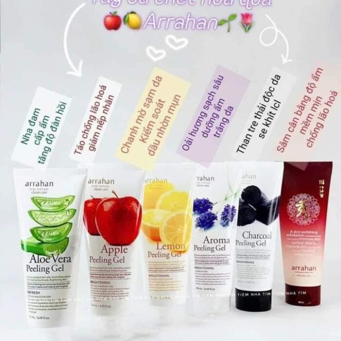 Tẩy Da Chết Arrahan Peeling Gel hoa quả