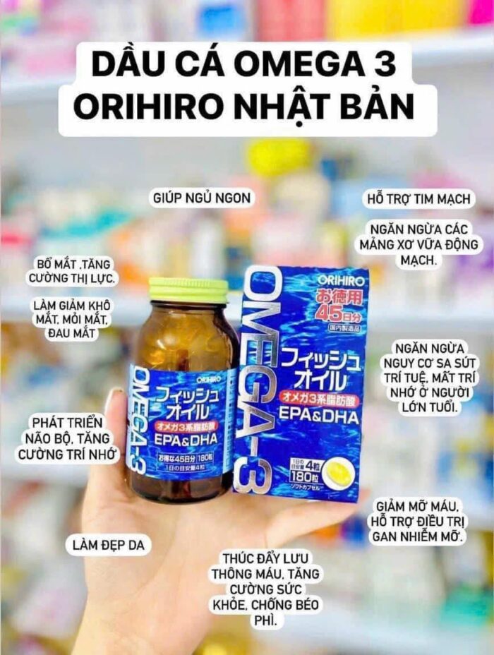 Viên uống dầu cá Omega 3 Orihiro