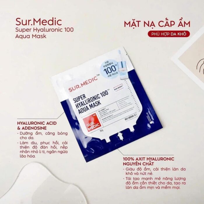 Mặt Nạ Sur Medic Super Hyaluronic 100™ Aqua Mask