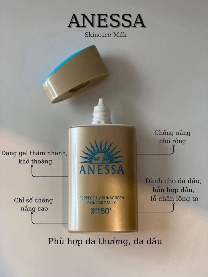 Kem chống nắng Anessa Perfect UV Sunscreen Skincare Milk
