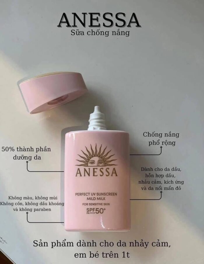 Kem chống nắng Anessa Perfect UV Sunscreen Skincare Milk