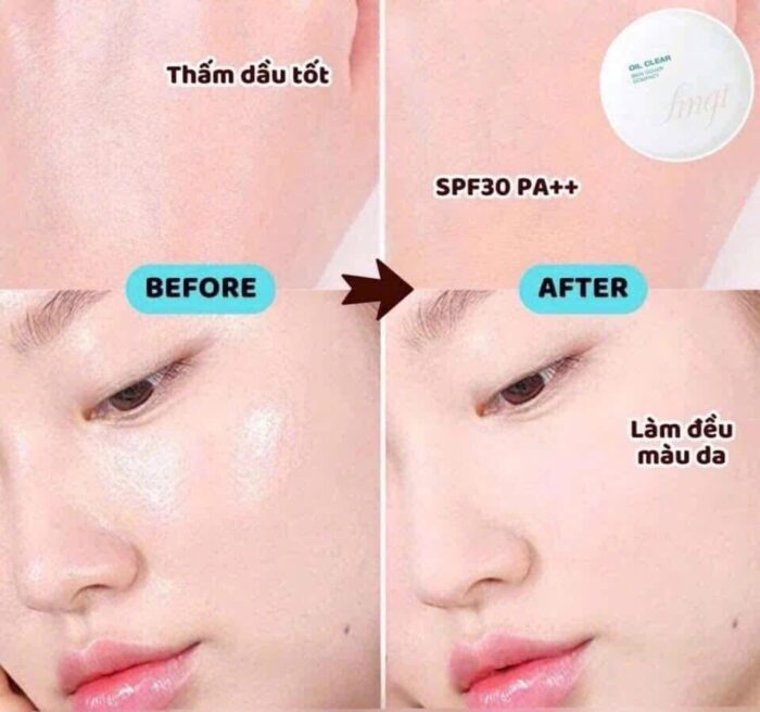 Phấn Phủ Nén Kiềm Dầu The Face Shop Oil Clear Smooth & Bright Pact SPF30 PA+++