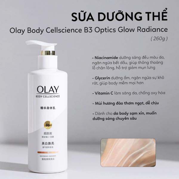 Sữa Dưỡng Thể Olay Body Cellscience