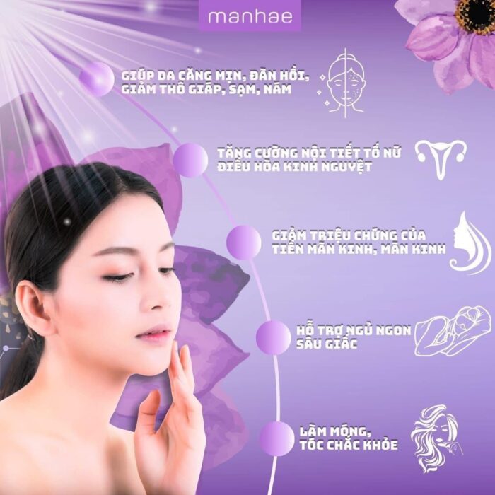 Viên uống Manhae Menopause cân bằng nội tiết tố