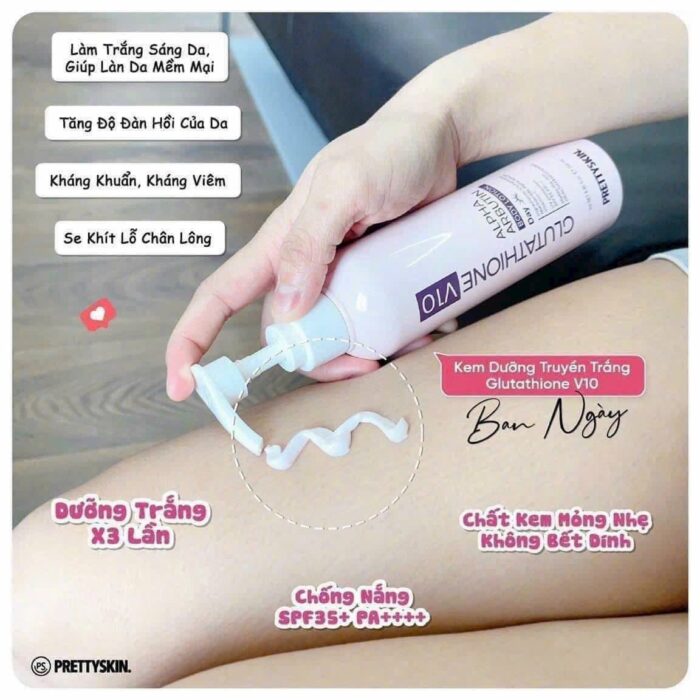 Kem Dưỡng Trắng Body PrettySkin Retinol Glutathione