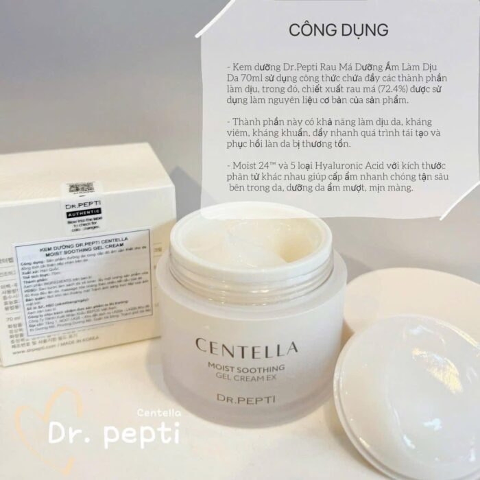 Kem Dưỡng Dr Pepti Centella Ex Mẫu Mới