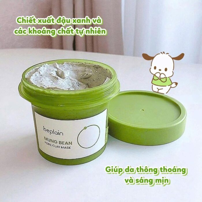 Mặt nạ đất sét Beplain Mung Bean Pore Clay Mask