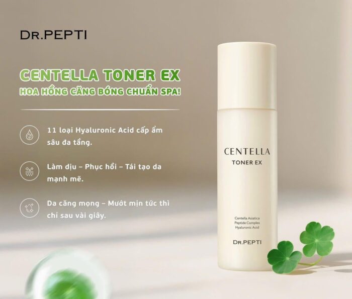 Nước hoa hồng Dr Pepti Centella Toner Mẫu Mới
