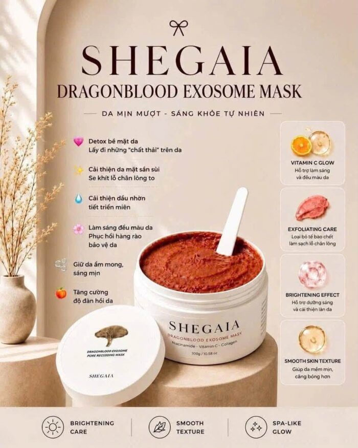 Mặt nạ đất sét Shegaia Dragon Blood Exosome Mask