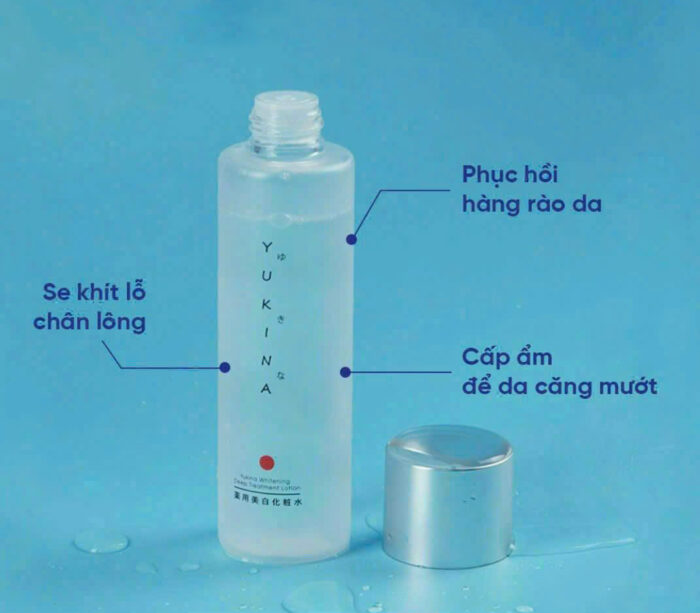 Nước hoa hồng Yukina Whitening Deep Treatment Lotion