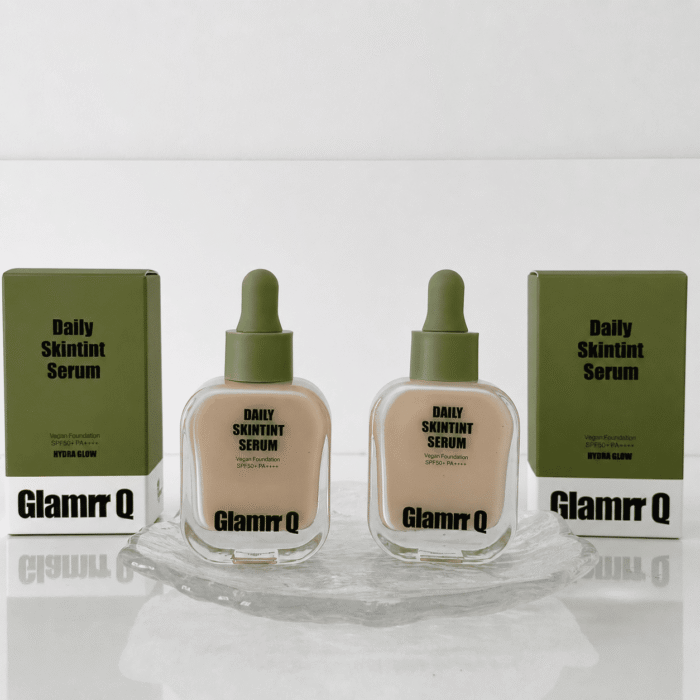 Kem Nền Glamrr Q Daily SkinTint Serum Vegan Foundation
