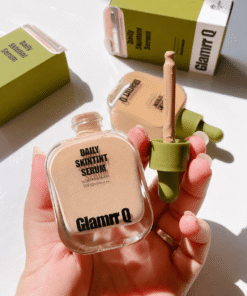 glamrr q daily skintint serum vegan foundation 7