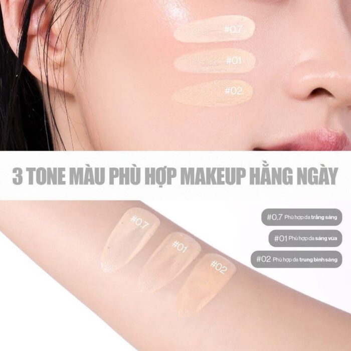Kem Nền Glamrr Q Daily SkinTint Serum Vegan Foundation