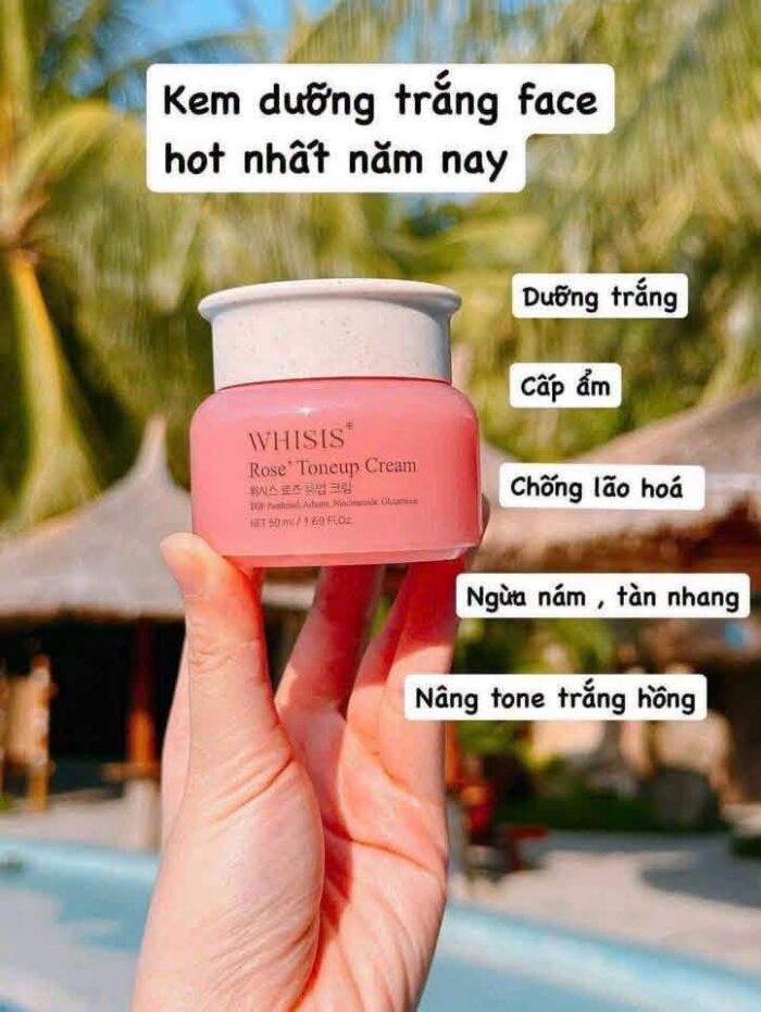 Kem Dưỡng Whisis Rose Toneup Cream