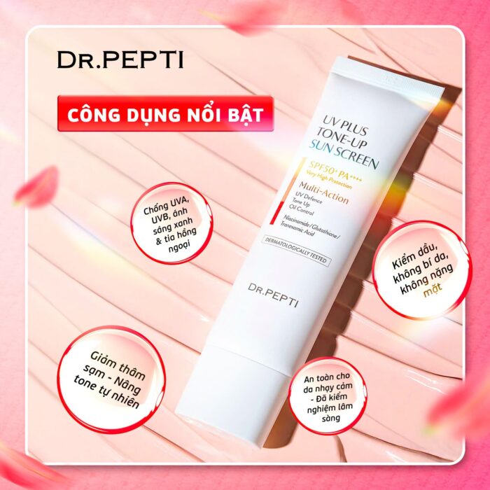 Kem chống nắng Dr Pepti UV Plus Tone Up Sunscreen
