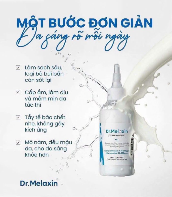 Nước hoa hồng toner Dr Melaxin TX Peeling Toner