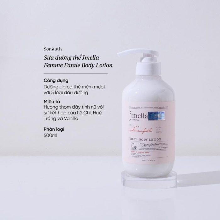 Sữa dưỡng thể Jmella In France Body Lotion