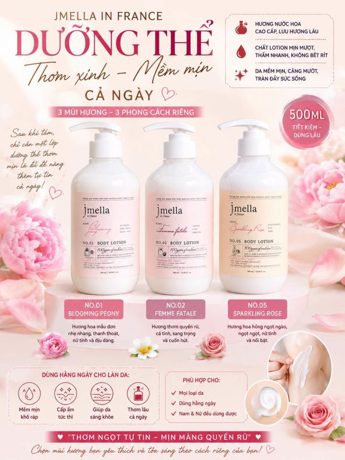 Sữa dưỡng thể Jmella In France Body Lotion
