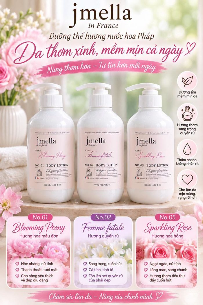 Sữa dưỡng thể Jmella In France Body Lotion