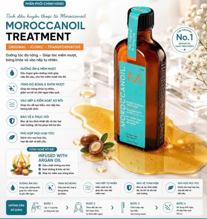 Tinh dầu dưỡng tóc Moroccanoil Treatment Original