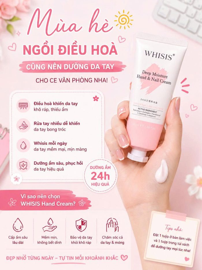 Kem dưỡng tay Whisis Deep Moisture Hand & Nail Cream