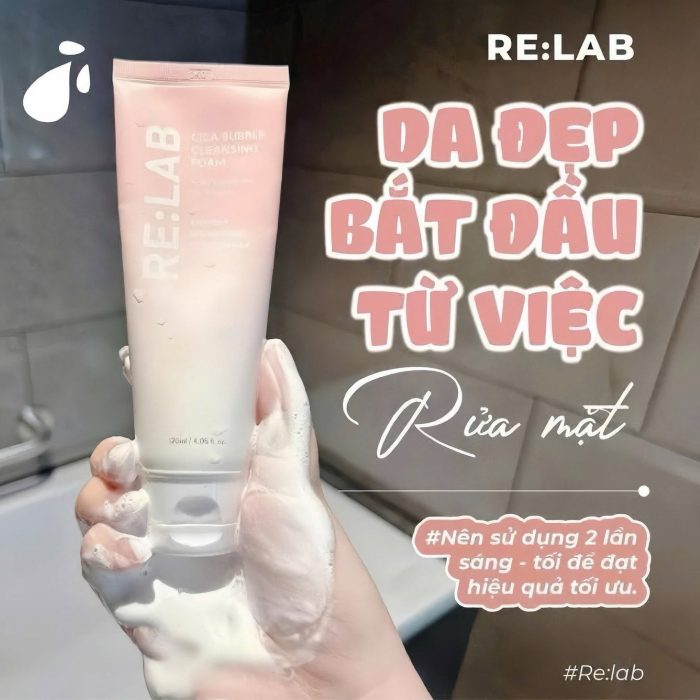 Sửa rửa mặt Relab Cica Bubble Cleansing Foam