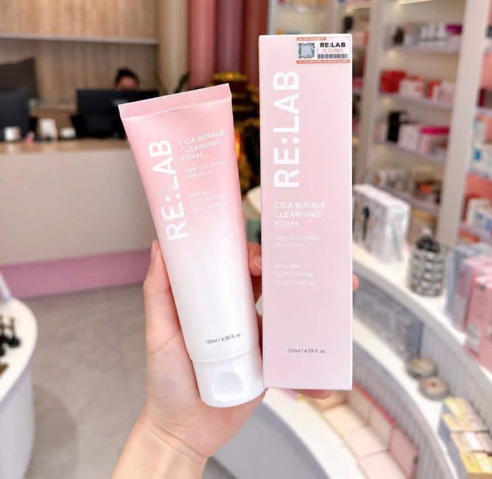 Sửa rửa mặt Relab Cica Bubble Cleansing Foam