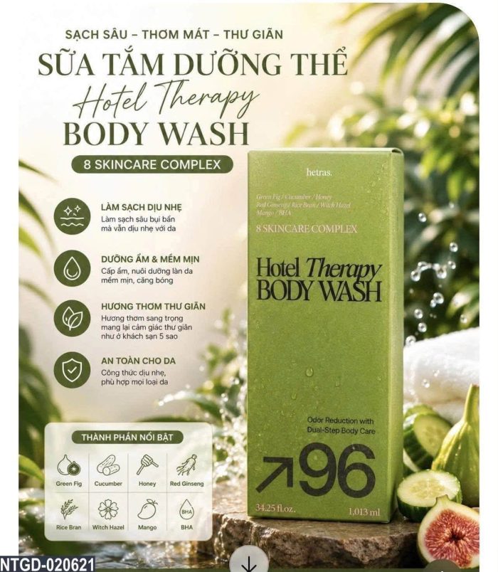 Sữa Tắm Hetras Hotel Therapy Body Wash