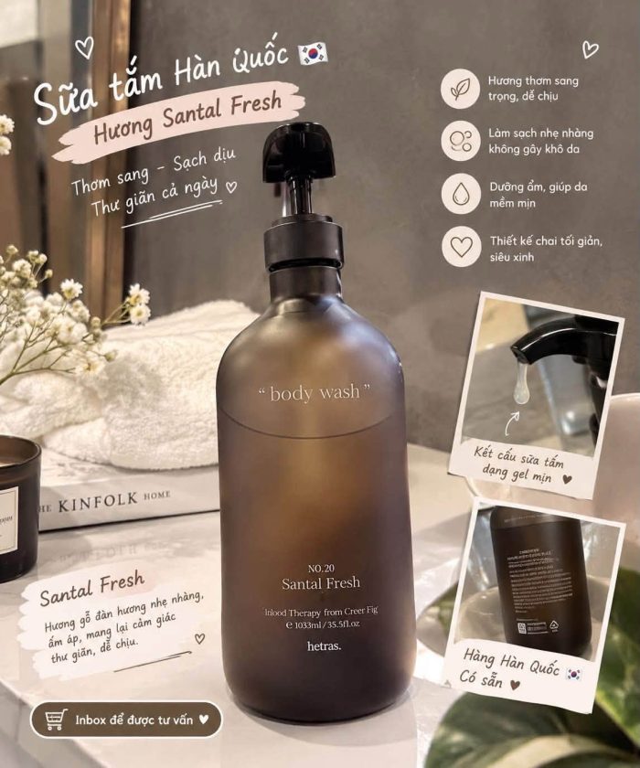 Sữa Tắm Hetras Hotel Therapy Body Wash