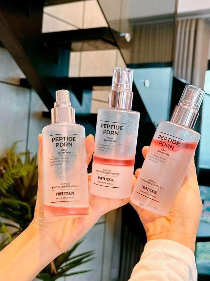 Xịt khoáng Prettyskin Peptide PDRN Glow Serum Mist