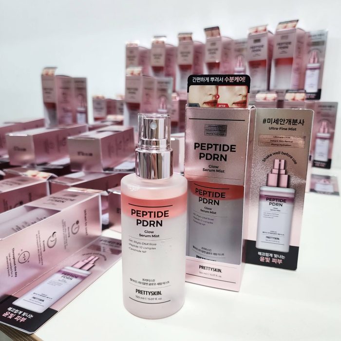 Xịt khoáng Prettyskin Peptide PDRN Glow Serum Mist