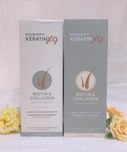 Cặp gội xả Voudioty Keratin x9 Biotin & Collagen - Bí quyết dưỡng tóc suôn mượt tự nhiên